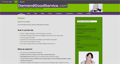 Desktop Screenshot of demandgoodservice.com